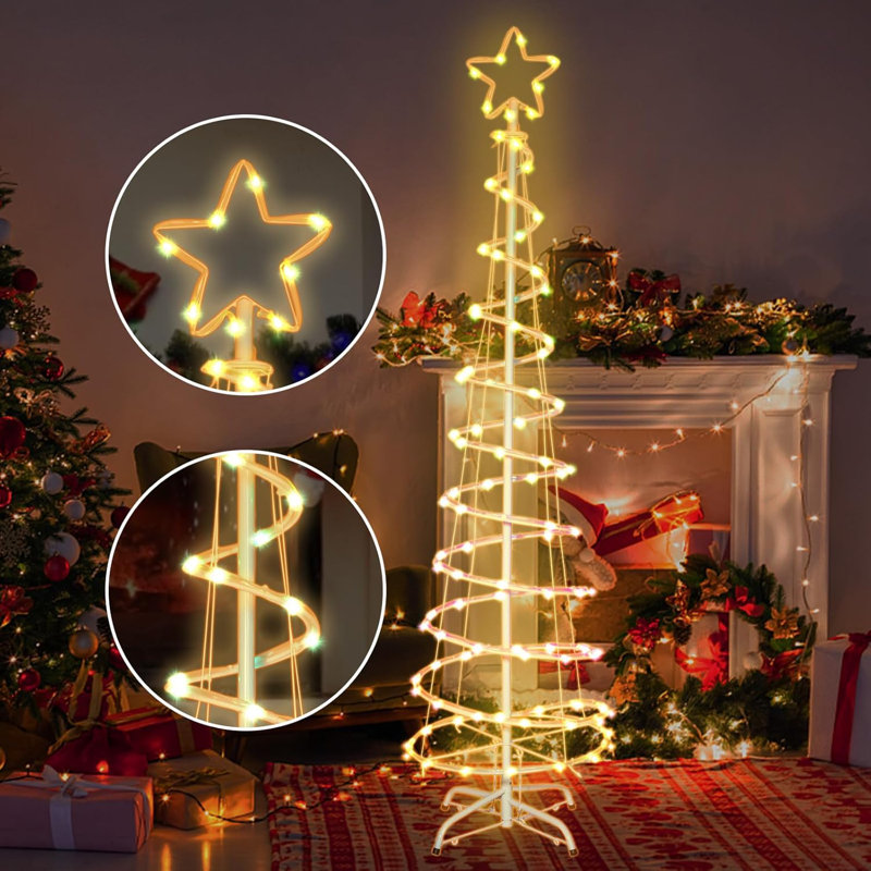Spiral christmas tree indoor discount